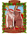 HORNYMAS SANTA AND KRAMPUS